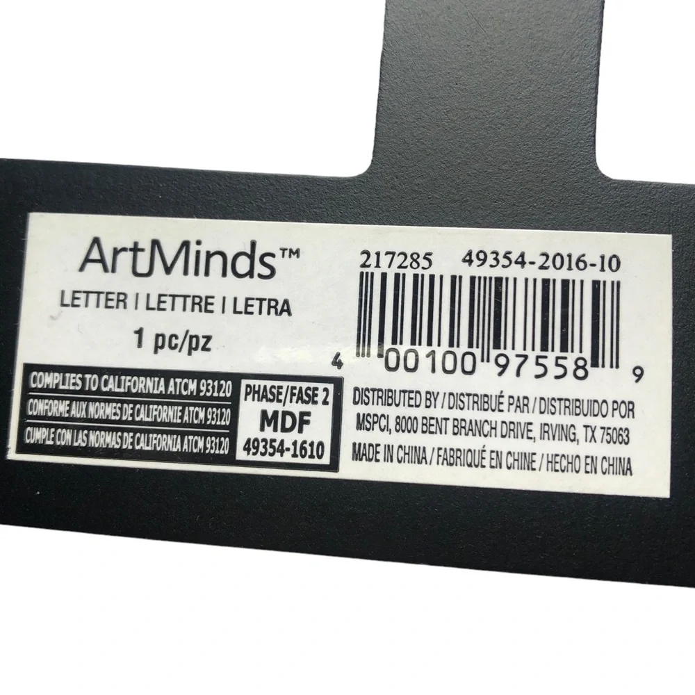 Artminds Black Wood Letters Spell READ for School or Home Decor 7 X 5.7